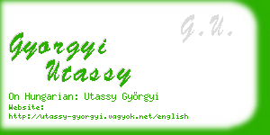 gyorgyi utassy business card